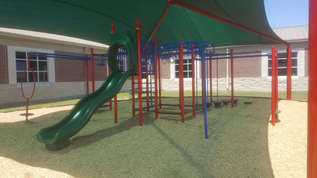 Playground with shade