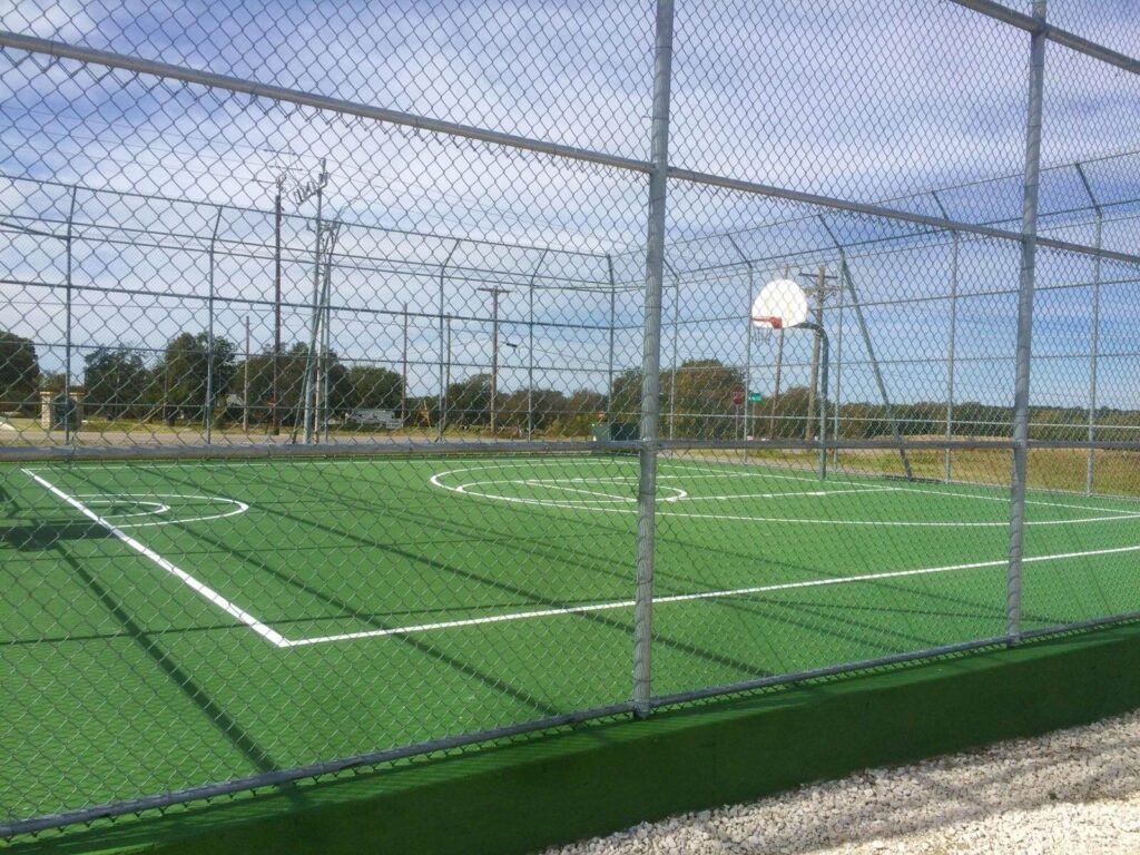 Outdoor tennis court
